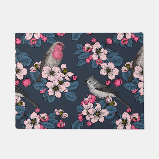 Birds and Blossoms Doormat (Front)
