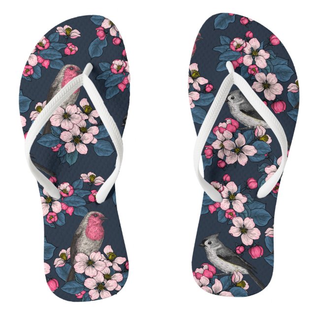 Birds and Blossoms Jandals (Footbed)