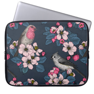 Birds and Blossoms Laptop Sleeve