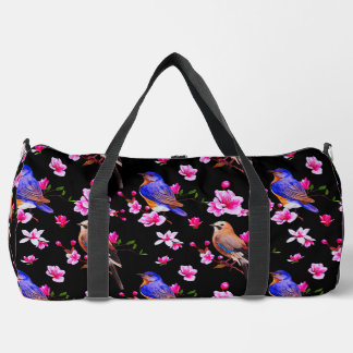 Birds and Blossoms Large Duffel Bag