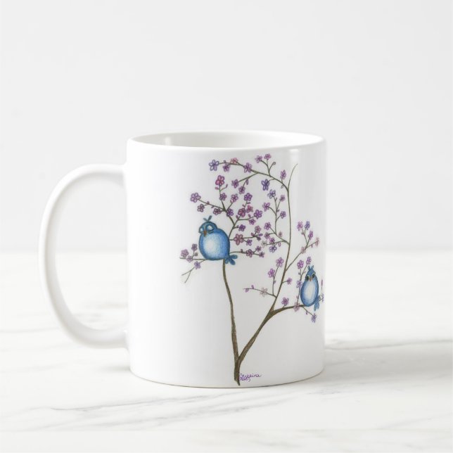 Birds and Blossoms Mug (Left)