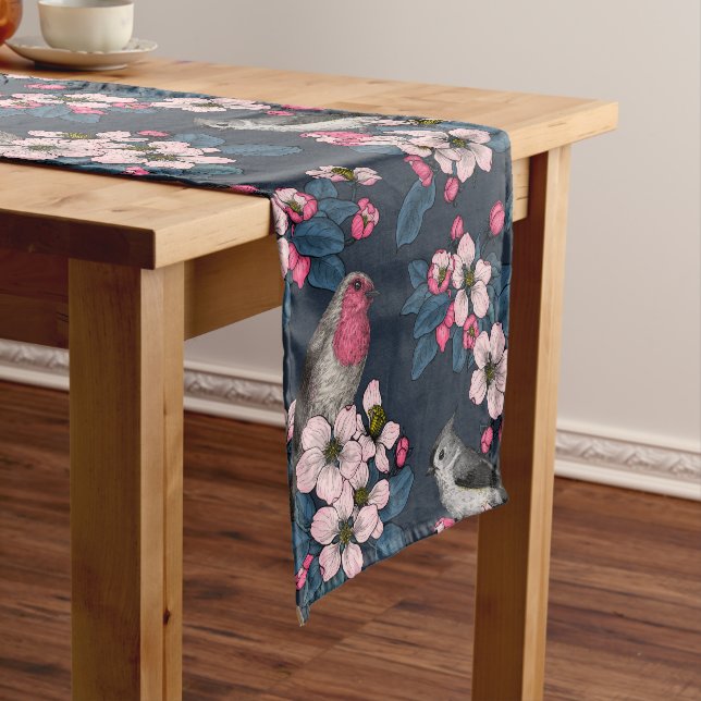 Birds and Blossoms  Short Table Runner (In Situ)