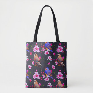 Birds and Blossoms Tote Bag