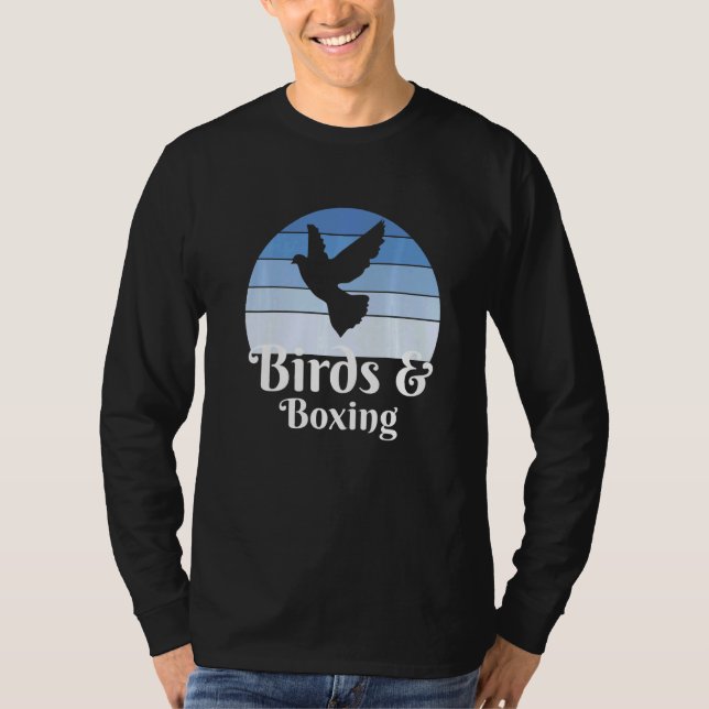 Birds And Boxing   T-Shirt (Front)