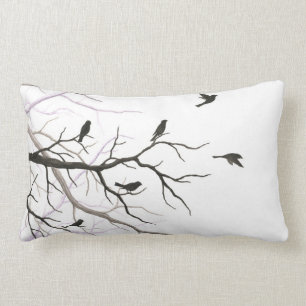 Birds and Branches Throw Pillow