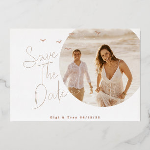 Birds and Breezy Foil Save the Date