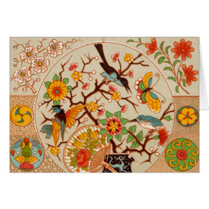 Birds and Butterflies Folded Card