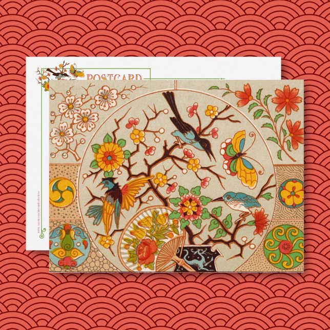 Birds and Butterflies Postcard (Creator Uploaded)