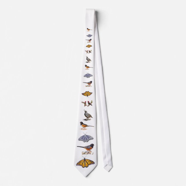 BIRDS AND BUTTERFLIES TIE (Front)