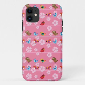 Birds and cherry flowers iPhone 11 case