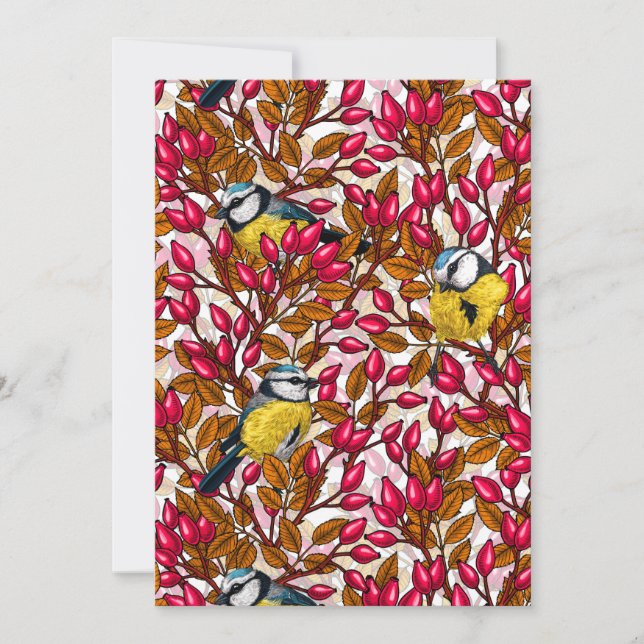 Birds and dog rose hips (Front)