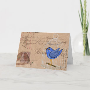 Birds and Ephemera Card