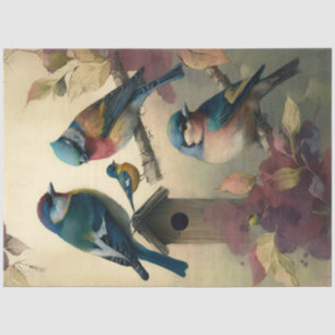 Birds and Flowers Ephemera Design Series #20 Tissue Paper