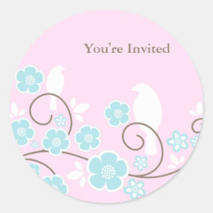 Birds and Flowers Stickers