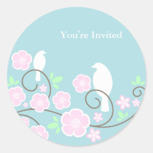Birds and Flowers Stickers