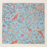 Birds and Flowers, William Morris Scarf<br><div class="desc">William Morris (24 March 1834 – 3 October 1896) was a British textile designer, poet, novelist, translator, and socialist activist associated with the British Arts and Crafts Movement. He was a major contributor to the revival of traditional British textile arts and methods of production. His literary contributions helped to establish...</div>