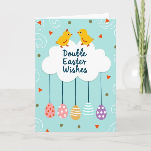 Birds And Pattern Spring Card (Front)