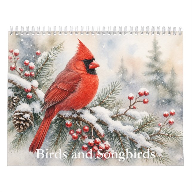 Birds and Songbirds Calendar  (Cover)