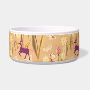 Birds and Unicorns on Spring Meadow