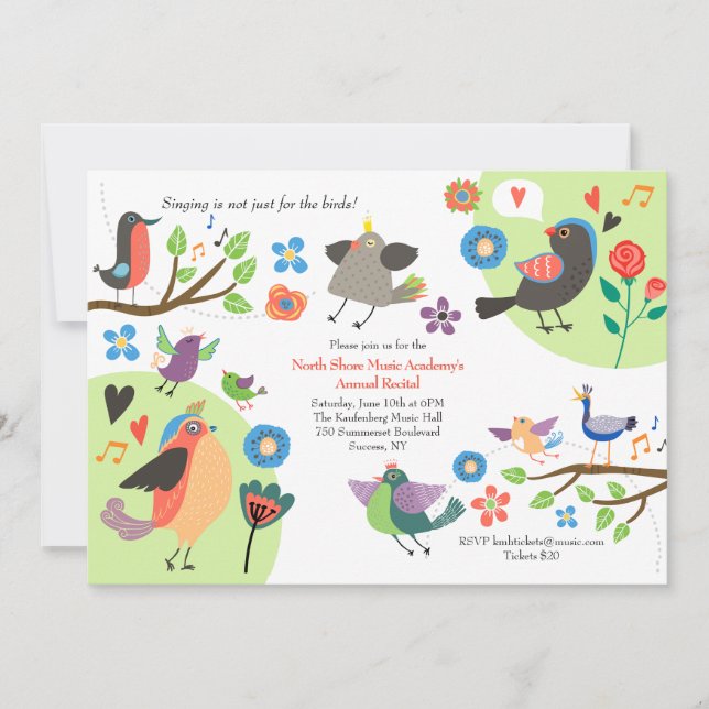 Birds Are Singing Invitation (Front)