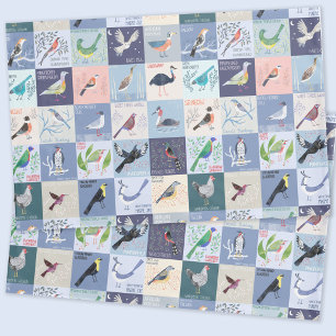 Birds Around the World Watercolor Art Pillowcase