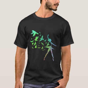 Birds Ballerina Silhouette Ballet Dancing T-Shirt