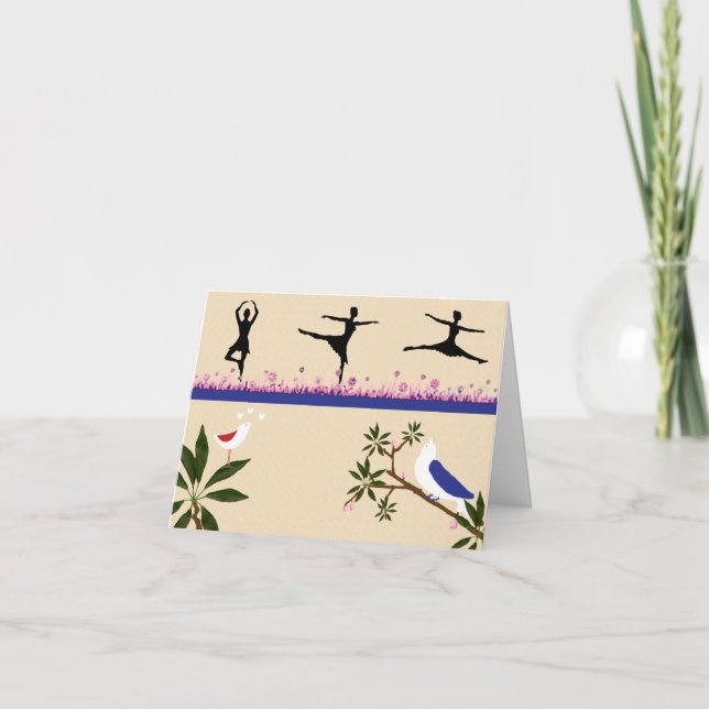 Birds & Ballet Note Card (Front)