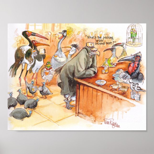 Birds bar poster (Front)