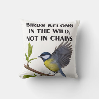 Birds Belong in the Wild, Not in Chains – Wildlife Cushion