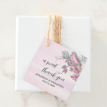 Birds & Berries Pinecone Watercolor Winter Wedding