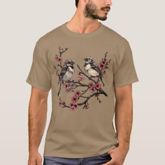Birds Branch Birding Watching Watcher vintage T-Shirt