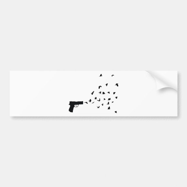 birds bumper sticker (Front)