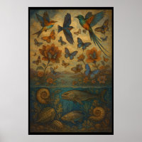 Birds, Butterflies & Ancient Ocean Life
