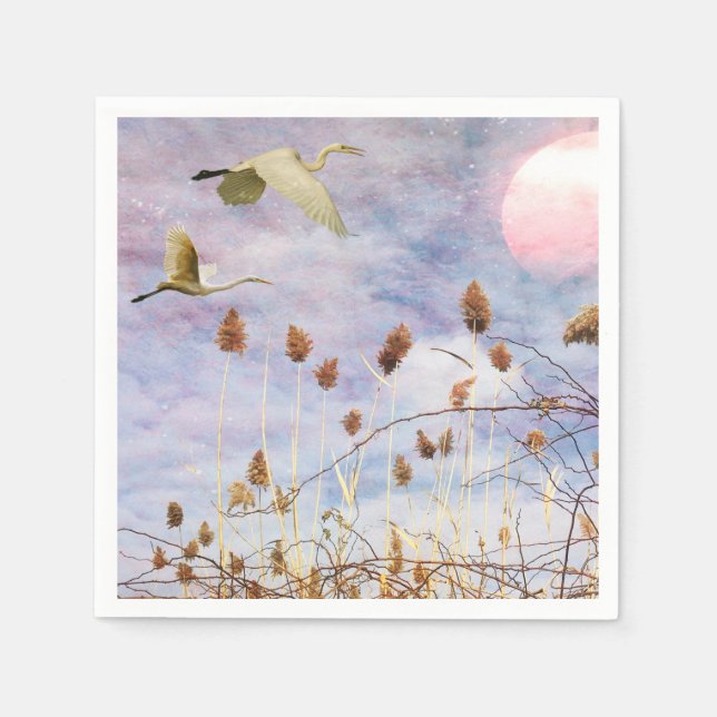 Birds by the Seashore  Napkin (Front)