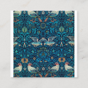 Birds By William Morris Square Business Card