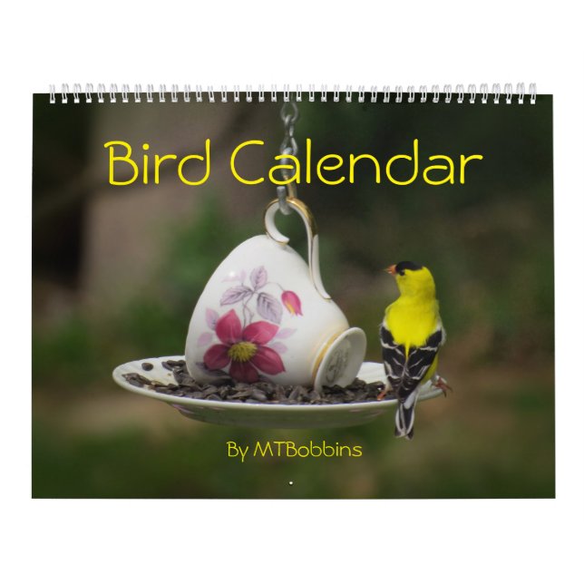 Birds Calendar with Large Numbers (Cover)
