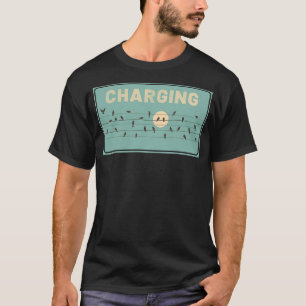 Birds Charging on Powerlines T-Shirt
