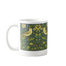 Birds Coffee Cup tapestry appearance Arts & Crafts