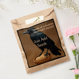Birds - Crows Blackbird Raven Seeds Packet Favour Bags