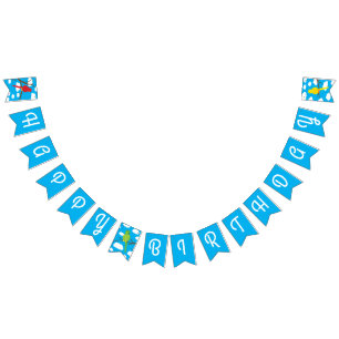 Birds Cute Colourful Spring 1st Birthday Bunting