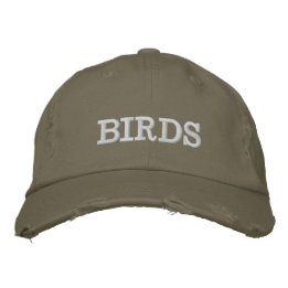 BIRDS EMBROIDERED HAT