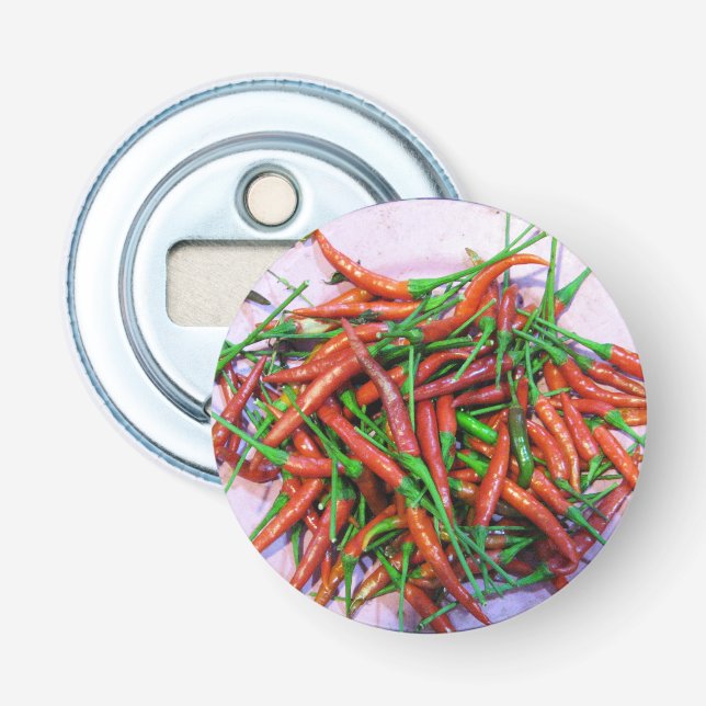 Bird's Eye Chilli Peppers Bottle Opener (Front)