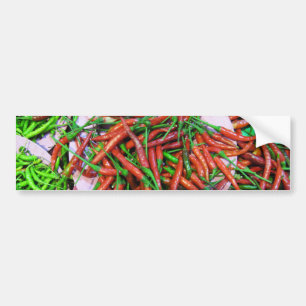 Bird's Eye Chilli Peppers Bumper Sticker