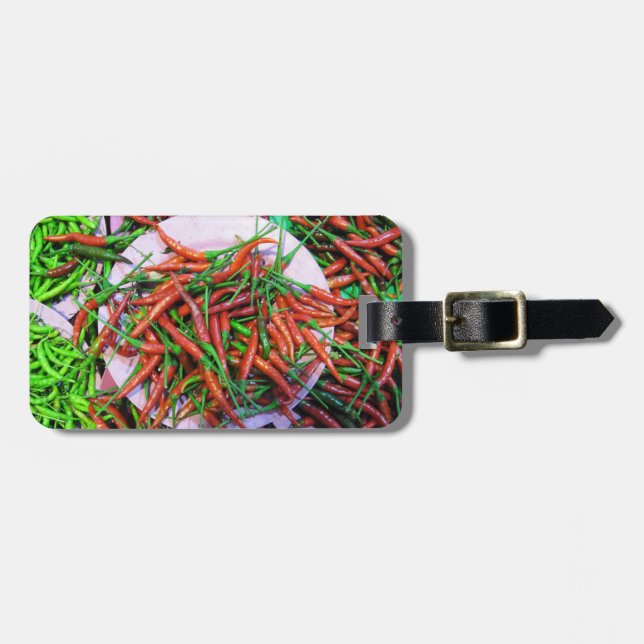 Bird's Eye Chilli Peppers Luggage Tag (Front Horizontal)