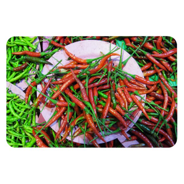 Bird's Eye Chilli Peppers Magnet (Horizontal)