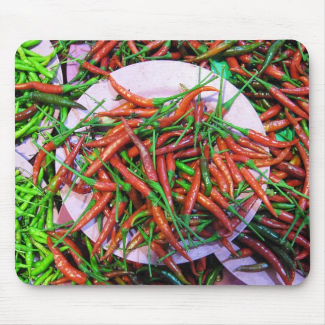 Bird's Eye Chilli Peppers Mouse Pad (Front)