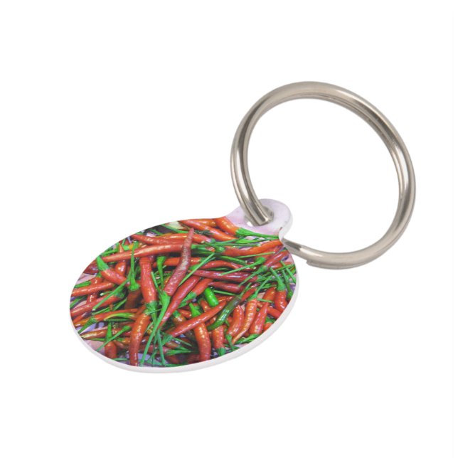 Bird's Eye Chilli Peppers Pet Tag (Side)