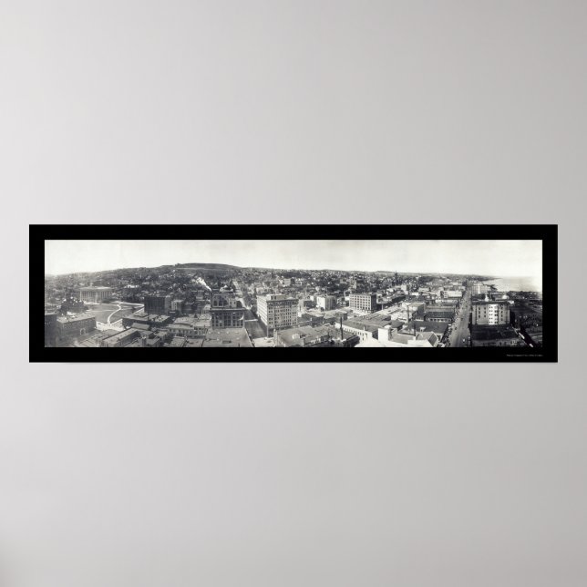 Birds-eye of Duluth MN Photo 1914 Poster (Front)