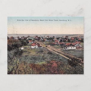 Bird's Eye View, Keansburg, New Jersey 1910 Postcard