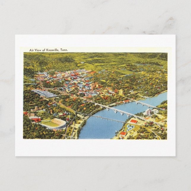 Bird's-Eye View of Knoxville, Tennessee, Vintage  Postcard (Front)